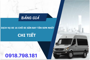 Xe 16 chỗ đi sân bay Tân Sơn Nhất